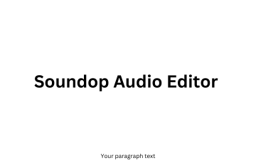 Soundop Audio Editor WW Soundop Audio Editor WW